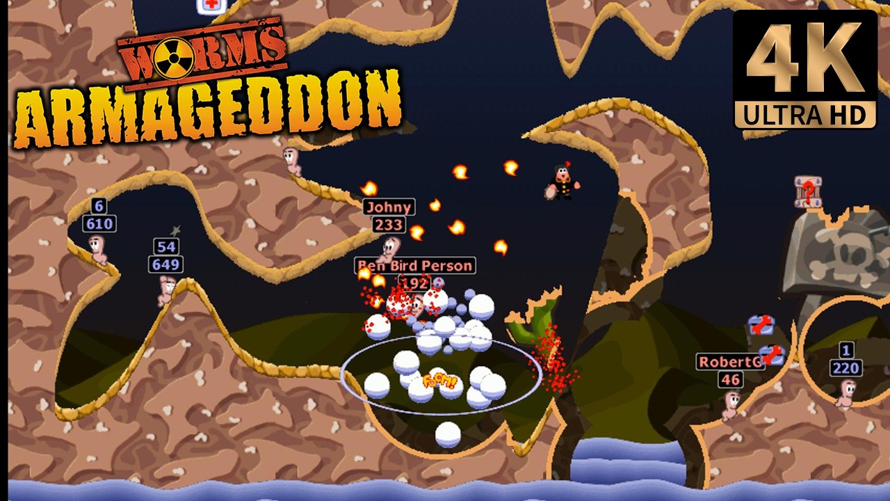Worms Armageddon Online | Kaos 1v1 | PC 4K
