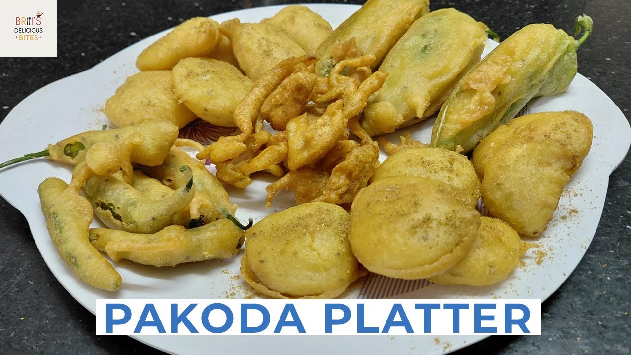 Pakoda Platter Recipe For Monsoon Special | मानसून स्पेशल के लिए पकौड़ा प्लेटर रेसिपी 😋