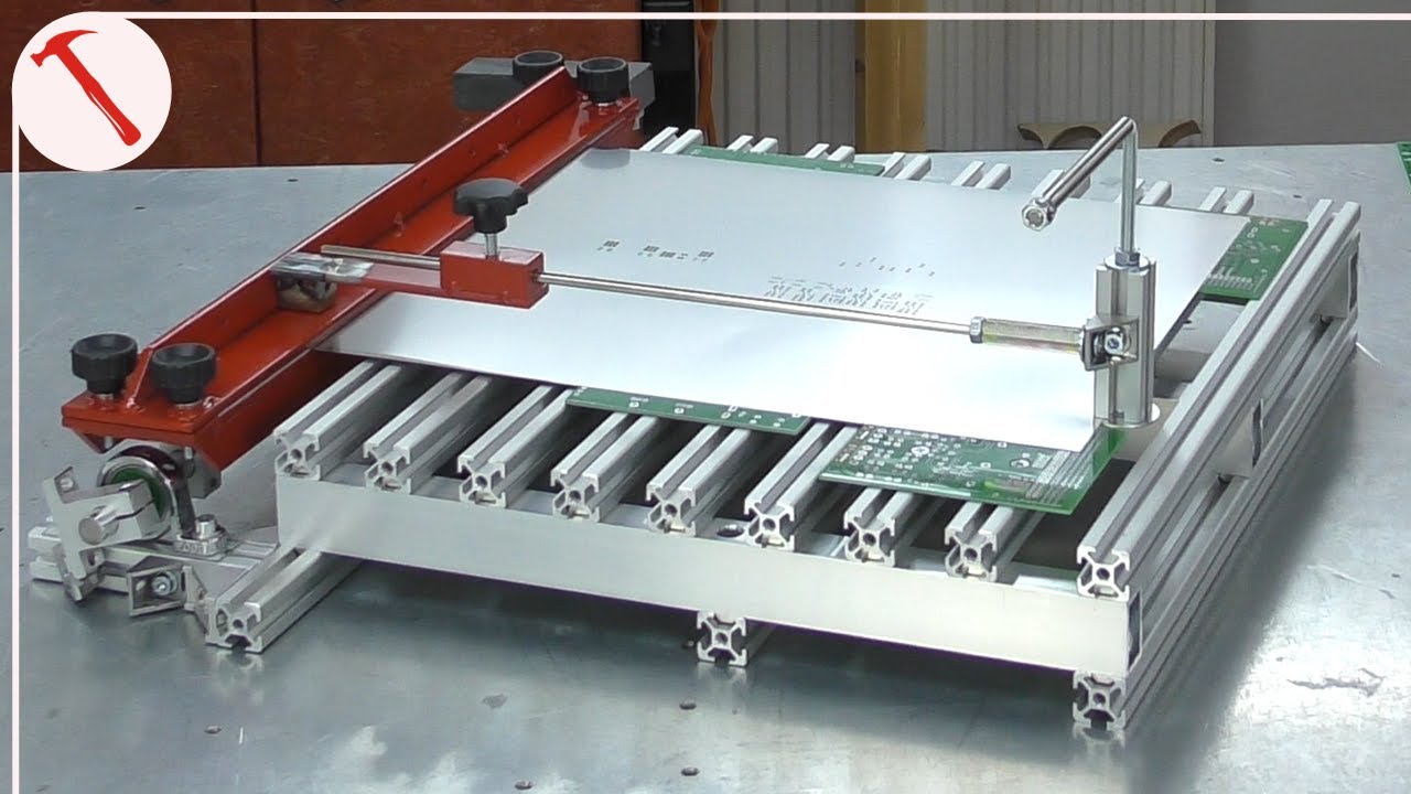 Sehr stabiles PCB Stencil Jig - Endlich Lötpaste schnell und bequem auf Leiterplatten rakeln
