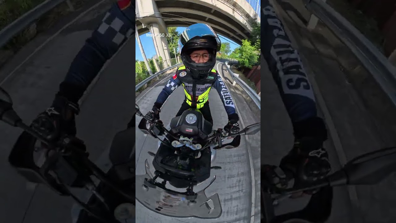 My voge 525 cc using my insta 360 x5
