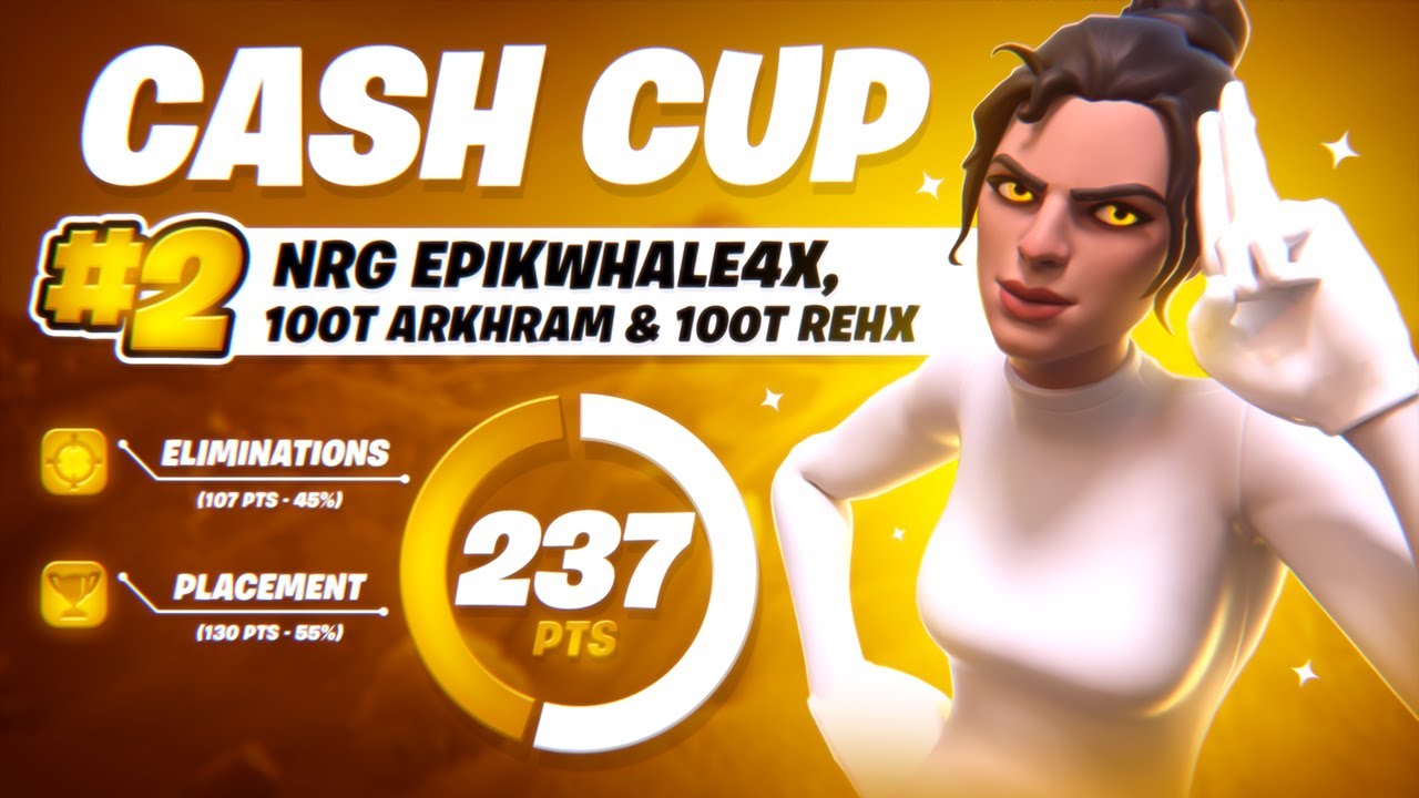 2ND PLACE In TRIO CASH CUP 💸 (Fortnite Trio Cash Cup Highlights) | NRG EpikWhale