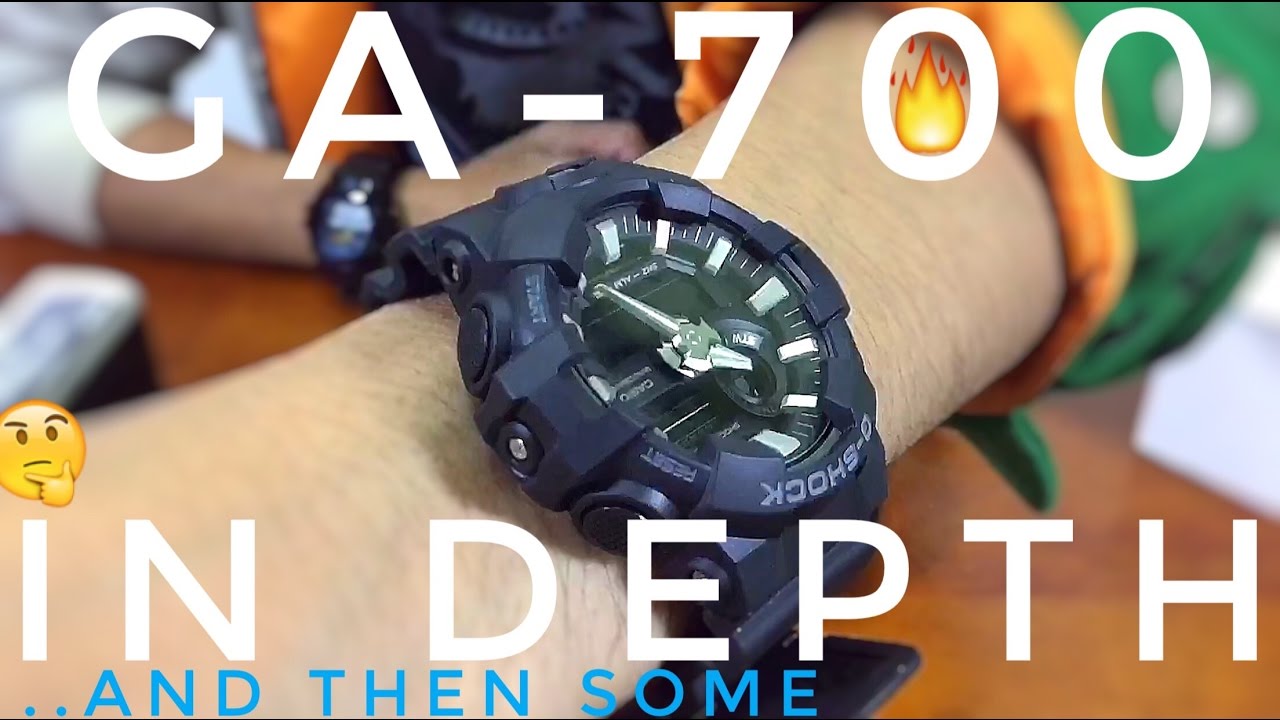 ПОДРОБНЫЙ ОБЗОР CASIO G-SHOCK GA-700-1BJF ALL BLACK | и кое-что еще..