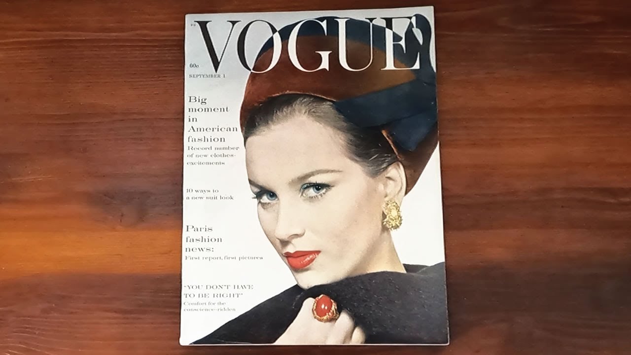 1960 September 1 ASMR Magazine Flip Through: Vogue w Claudette Colbert Picasso Antonio del Castillo