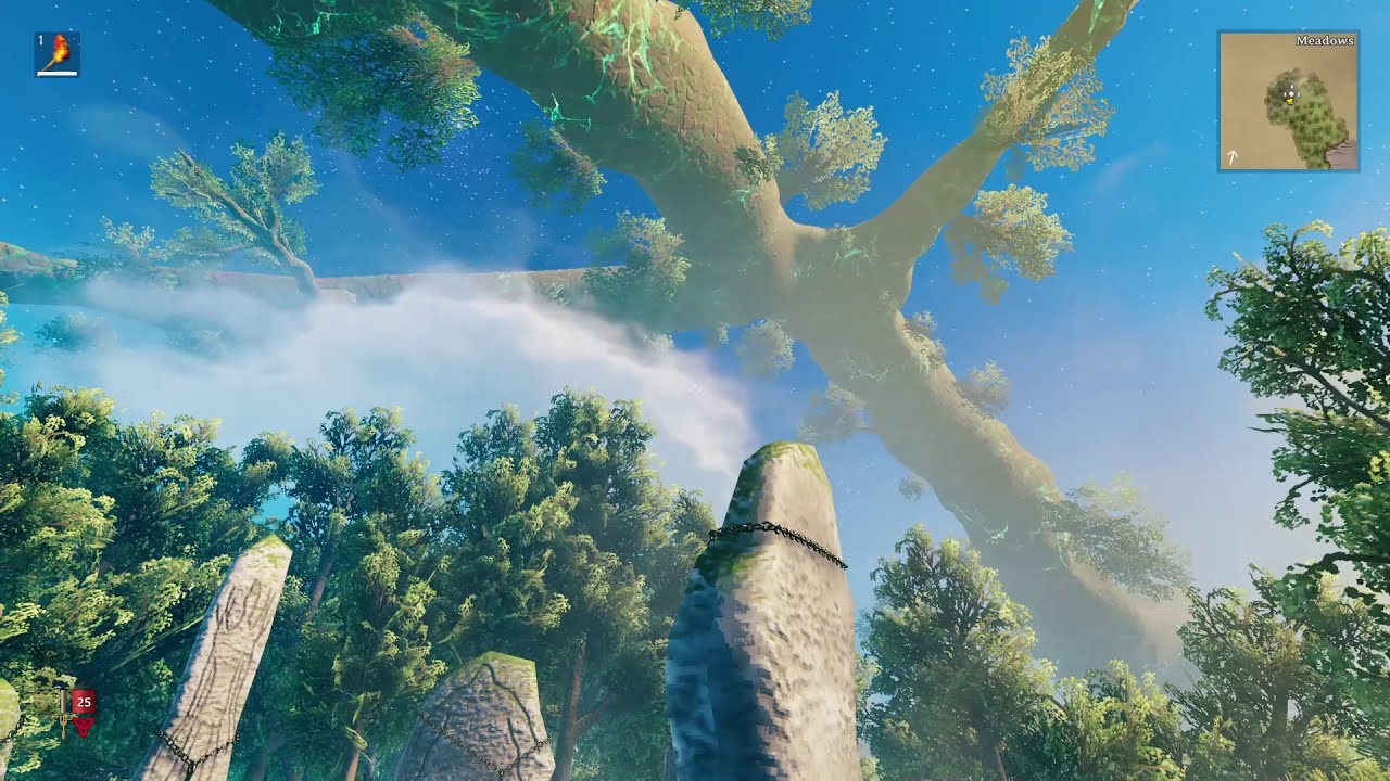 Valheim Meadows Music - 1 Hour Relaxing Loop