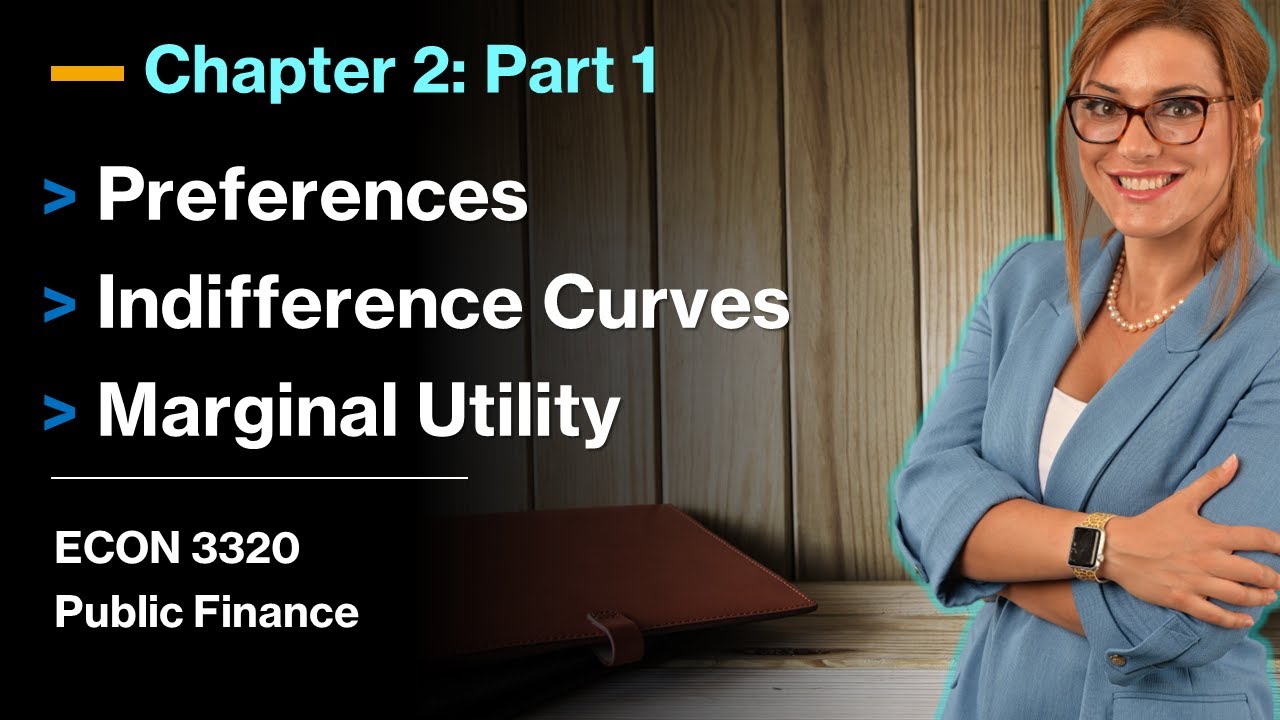 What is an Indifference Curve and Marginal Utility - Chapter 2 Part 1