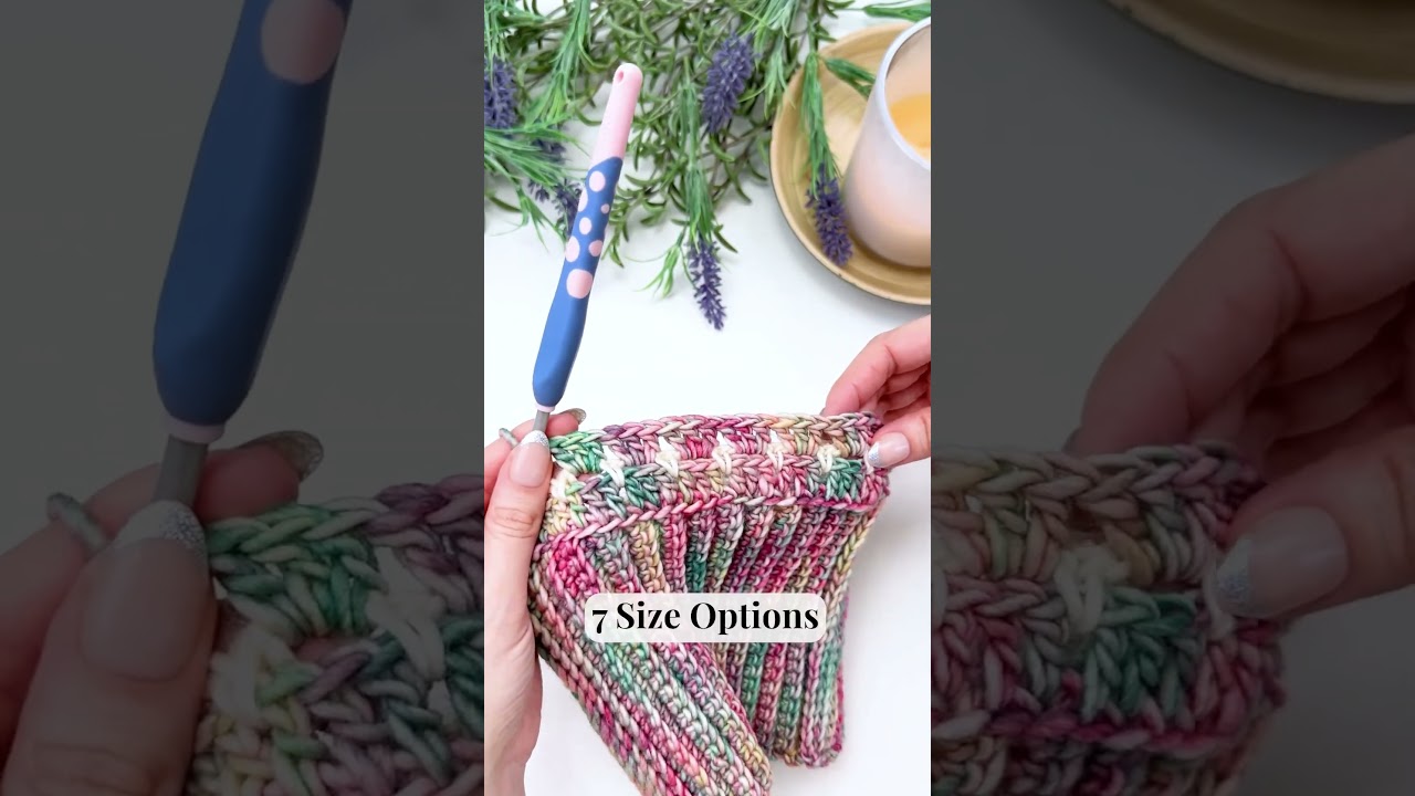 Easy Block Stitch Crochet Hat Pattern in 7 Sizes + Video Tutorial