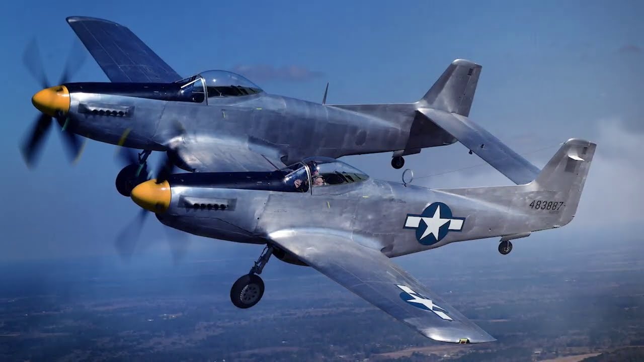 Два истребителя, скреплённых вместе — North American F-82 Twin Mustang
