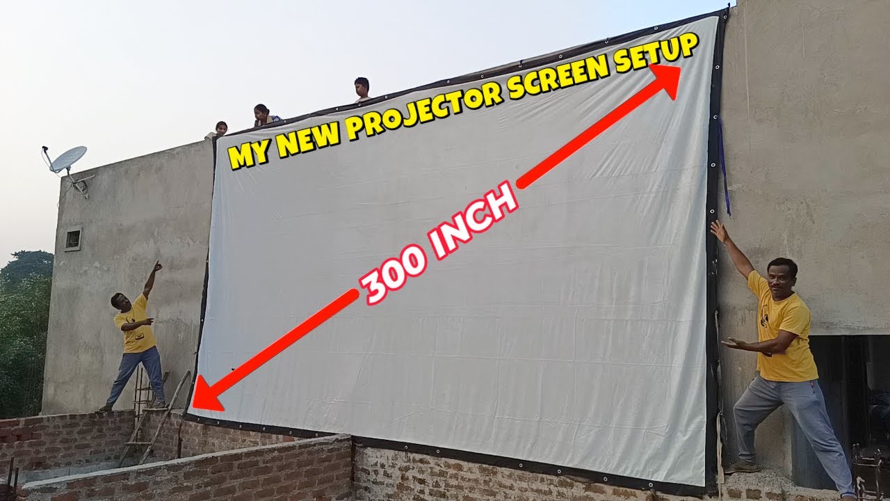 My New 300 Inch Projector Screen Setup In 2024