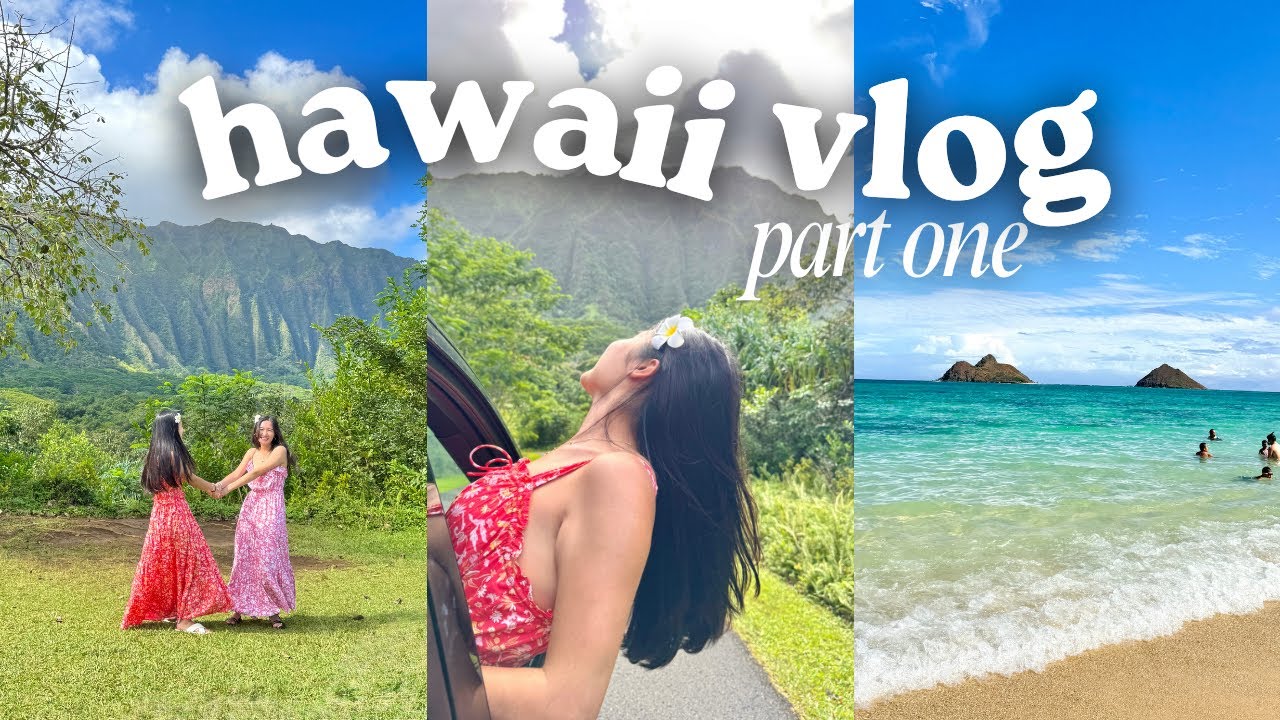 HAWAII VLOG PT. 1 🌺 beach days in oahu, stunning lagoons, hiking, & sunsets!