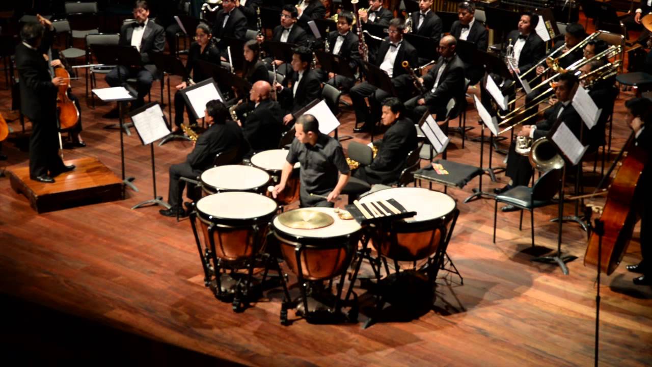 Concierto de Timbales de Ney Rosauro. OSC. Cristian Vallejo timbales.