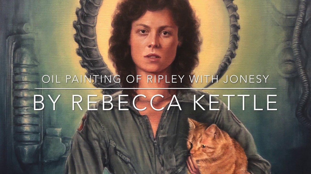 Oil Painting Portrait of Ripley and Jonesy