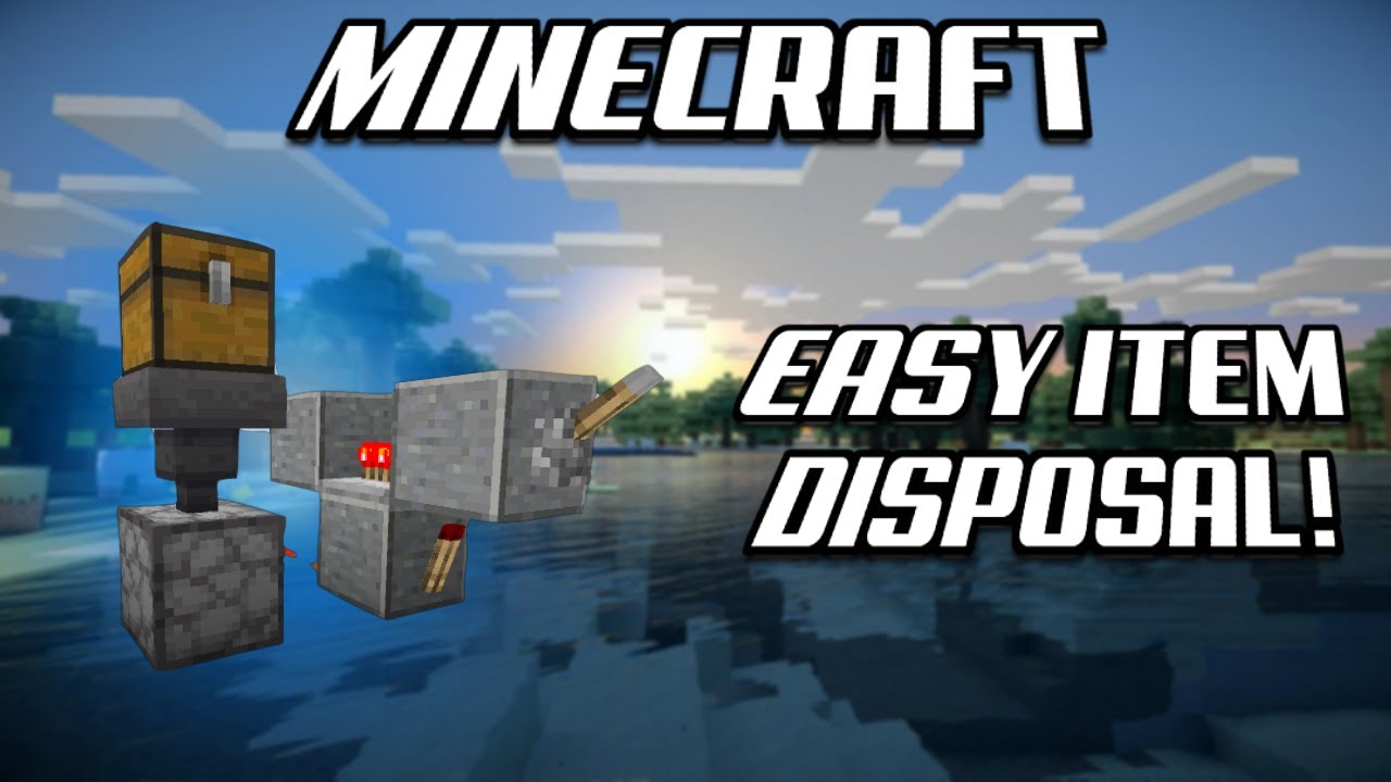 EASY Minecraft Trash Chest! Item Disposal! Minecraft 1.16+ Bedrock + Java