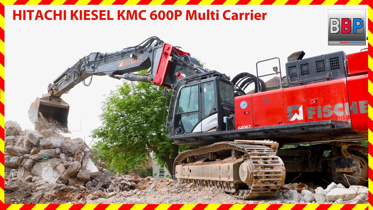 HITACHI KIESEL KMC 600P Multi Carrier Excavator, CAT 340, Stuttgart, 2023.