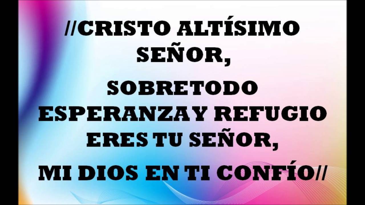 Cristo Altisimo Se&ntilde;or