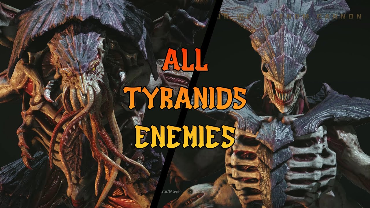 Overview EVERY TYRANID ENEMY • ALL TYRANID BOSS • Research Center in Space Marine 2