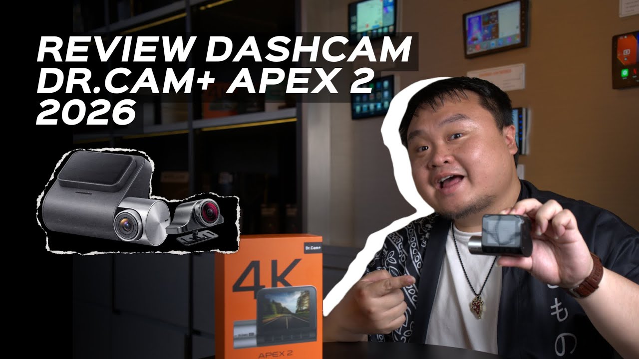 Dashcam 2 Kamera ANTI BURIK SIANG MALAM! Review DR.CAM+ Apex 2, Kamera Belakangnya DILUAR MOBIL!