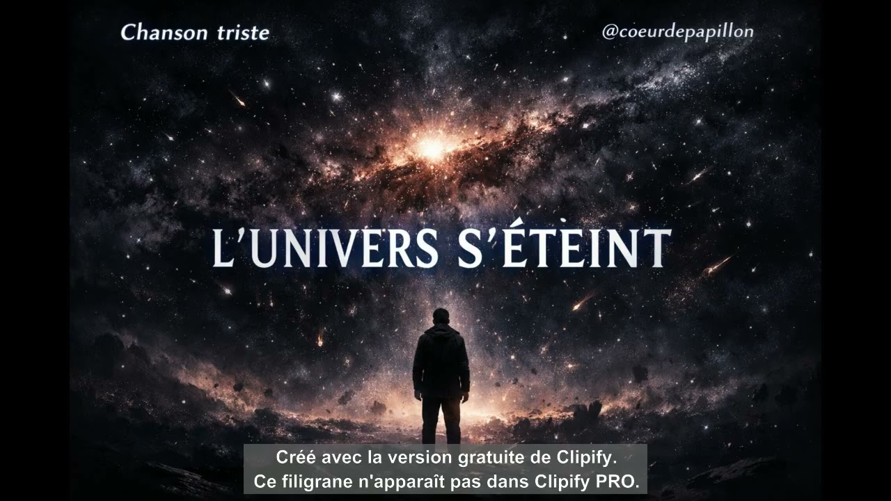 L’Univers s’Éteint 🌌 | Poème sombre sur la solitude et la fin du monde