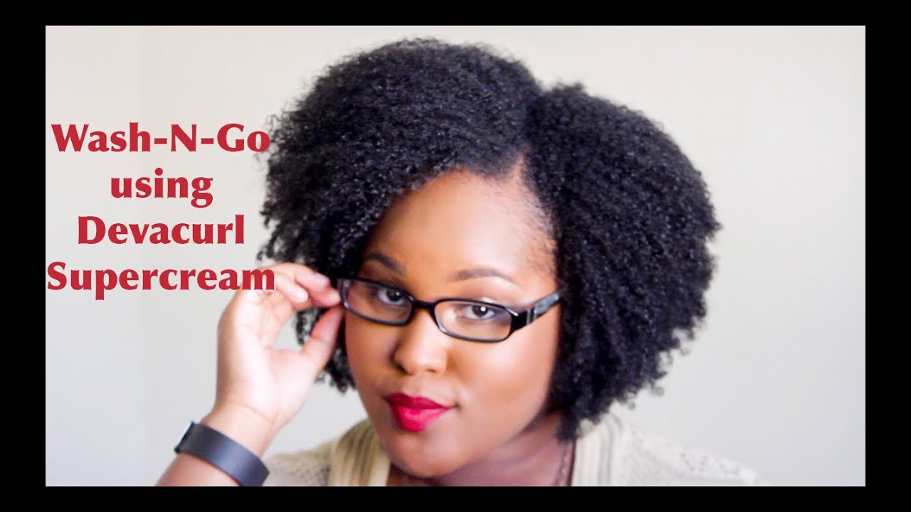 Wash-N-Go using Devacurl Supercream