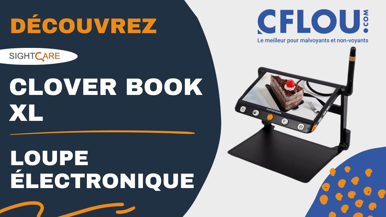 Découvrez la Loupe Électronique Clover Book XL : Votre Nouvel Outil de Lecture.
