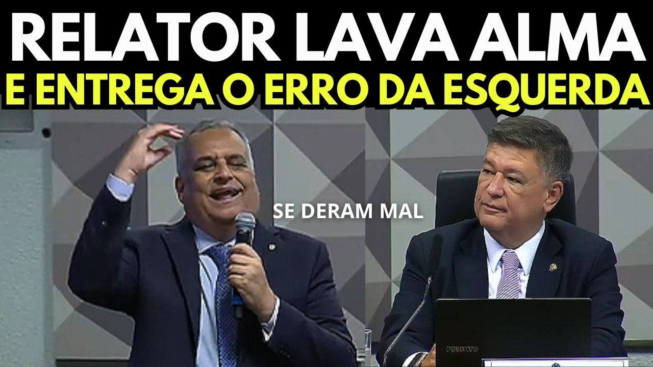 RELATOR LAVA A ALMA E DETALHA SOBERBA QUE PRECEDEU QUEDA DA ESQUERDA NA CPMI DO INSS