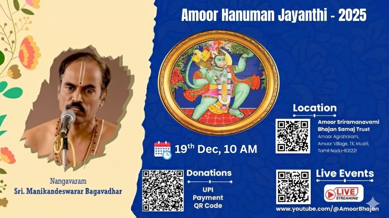 Hanuman Jayanthi Namasankeerthanam - Nangavaram Sri. Manikandeswarar Bagavadhar