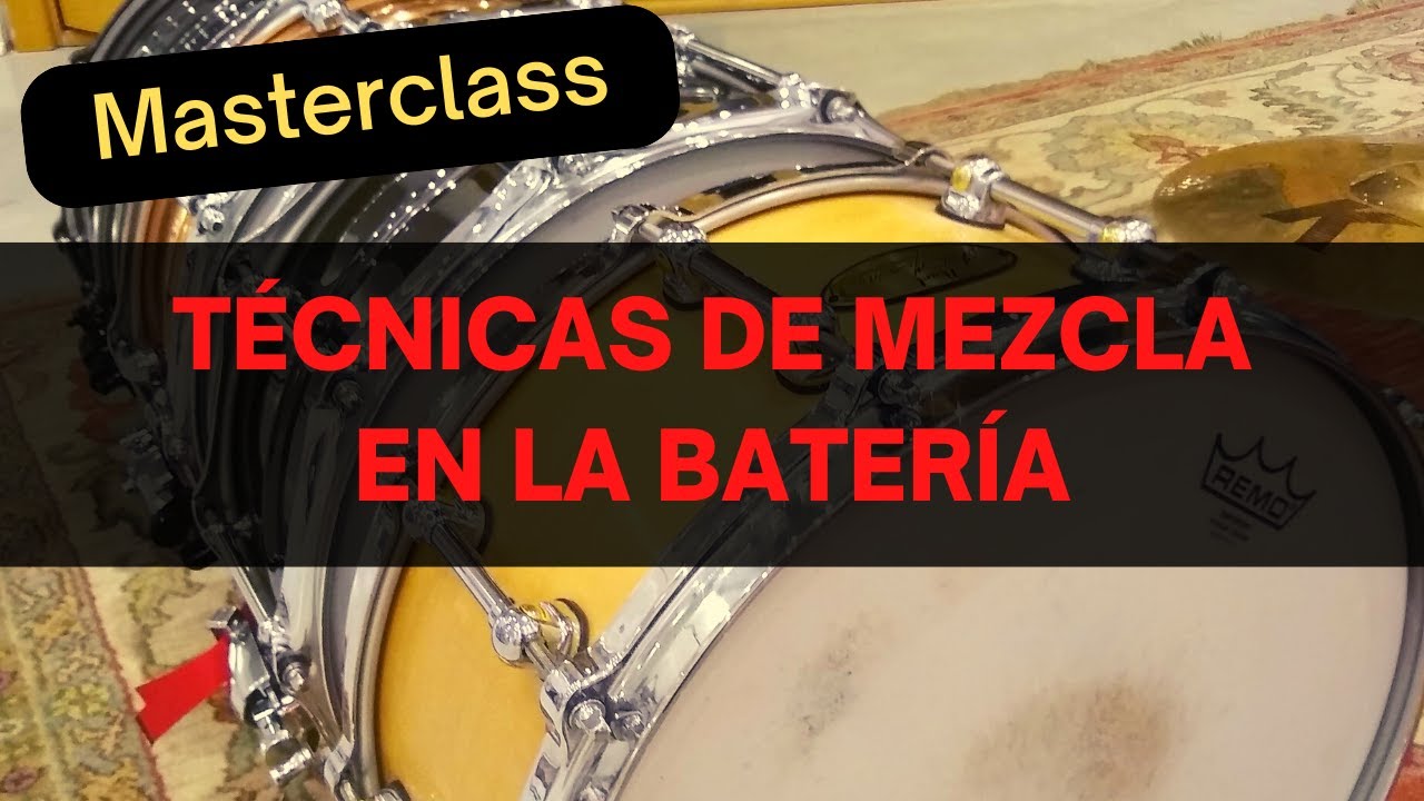 MASTERCLASS técnicas de MEZCLA de bateria POP / WORSHIP