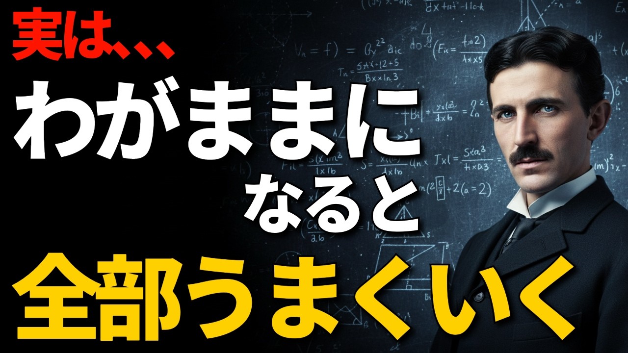 【99%が誤解】「わがままな人」ほど運が良い。空気を読むと貧乏になる物理的理由と、人生がスイスイ進む「超伝導」の法則｜ニコラ・テスラ｜人間関係