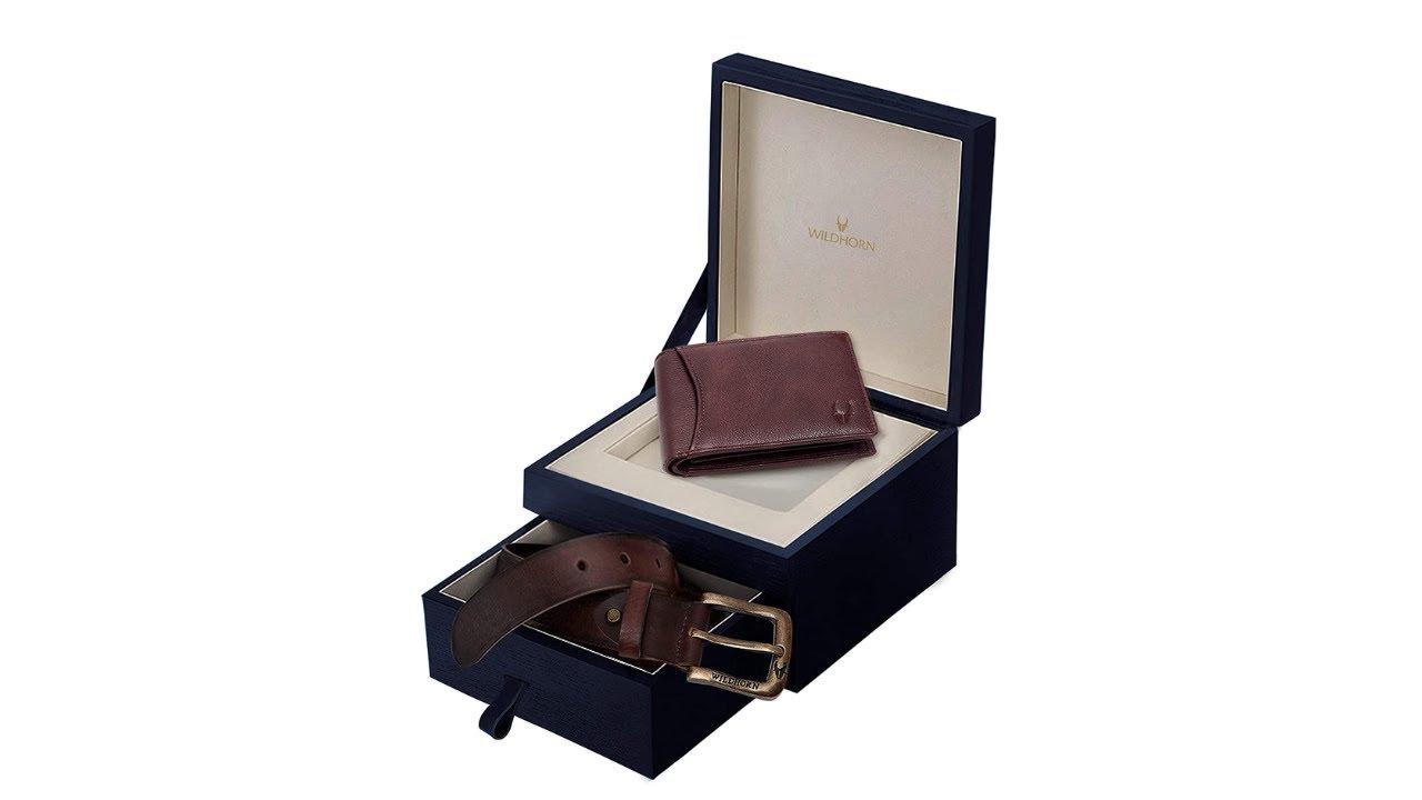 WildHorn Leather Wallet & Belt Gift Combo for Men | Product Demonstration Video | Estella Films