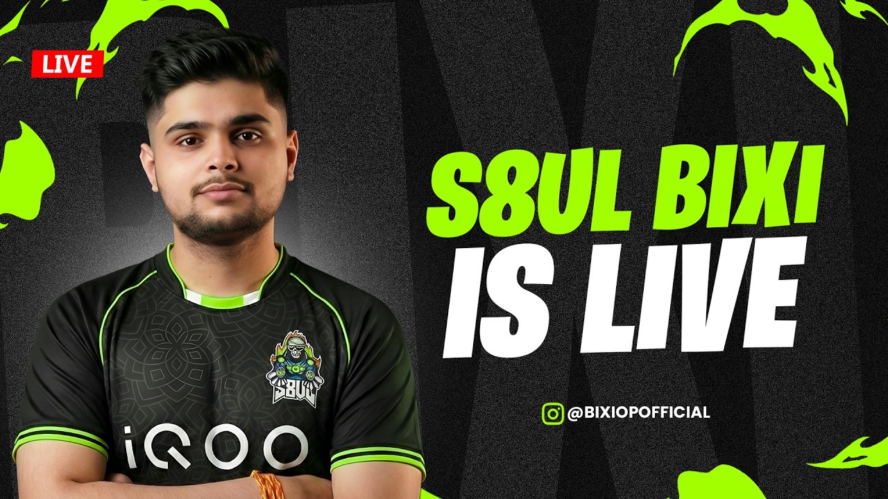 Conqueror RANK PUSH 🔥 BGMI LIVE | S8UL BIXI is Live