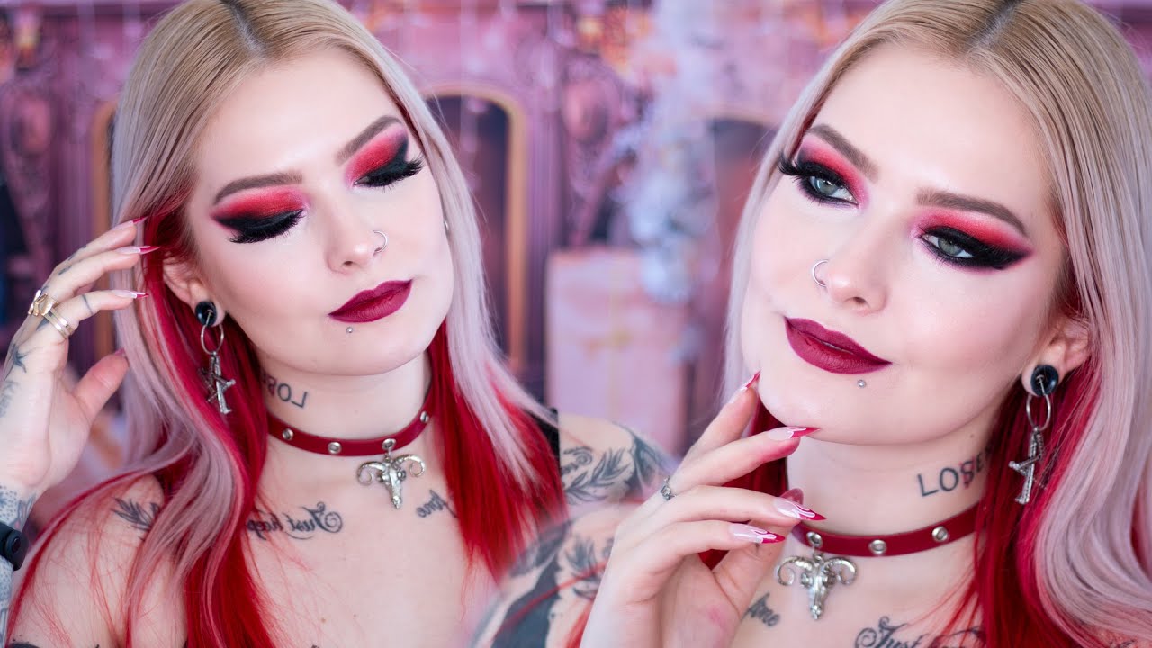 Maquiagem de Natal emo / dark 💀🤘🎅