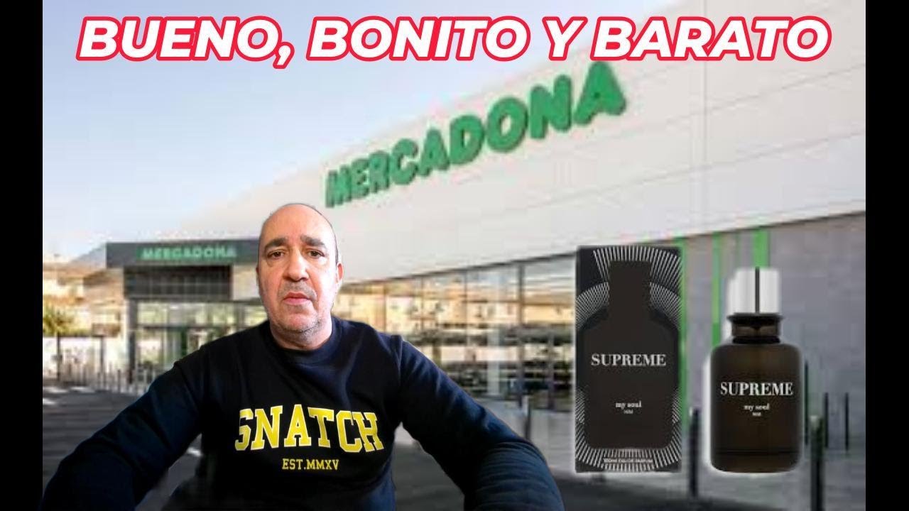 💎PERFUME MERCADONA🏆MY SOUL SUPREME FOR HIM, 👍BUENO, 💘BONITO Y 💶BARATO❗️