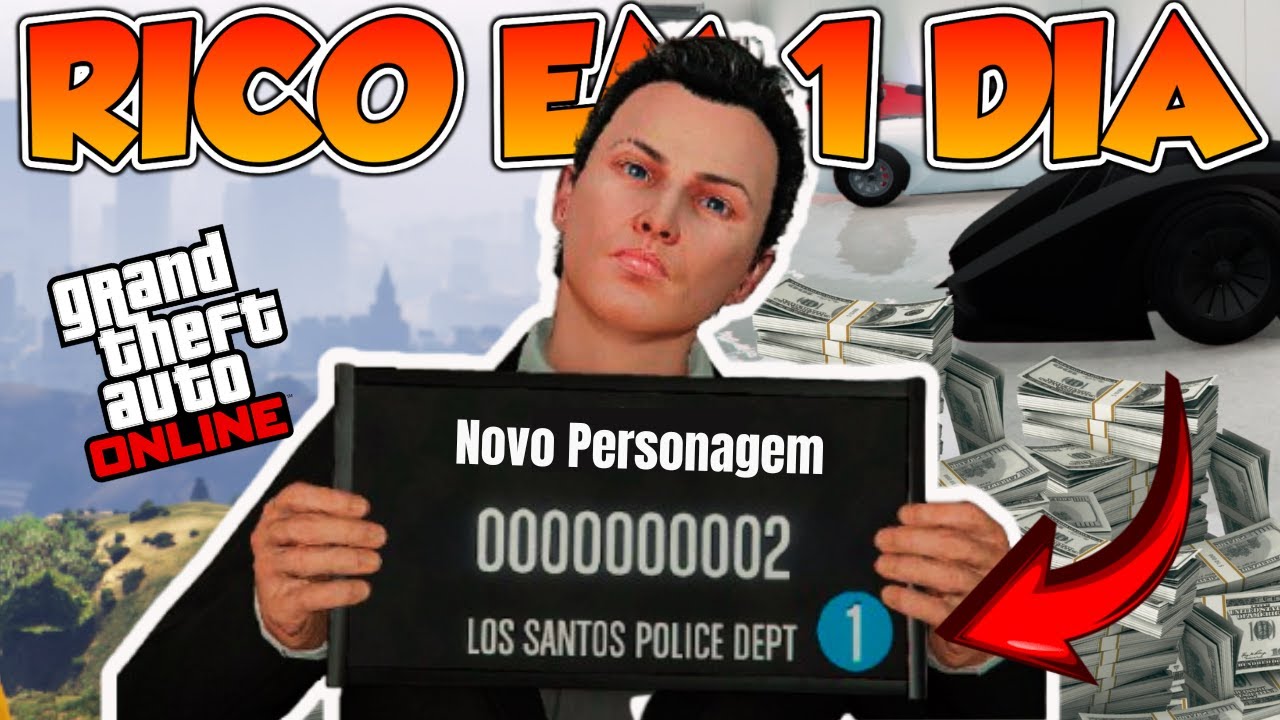Começando do Zero no GTA 5 Online e Ficando Rico em 1 Dia! (SOLO)