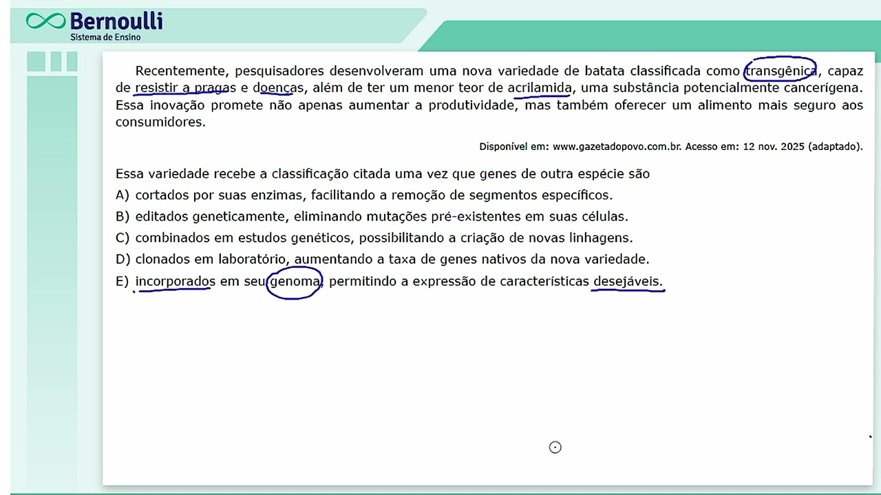 MAI3 Simulado 3ª série e Pré-Vestibular 02