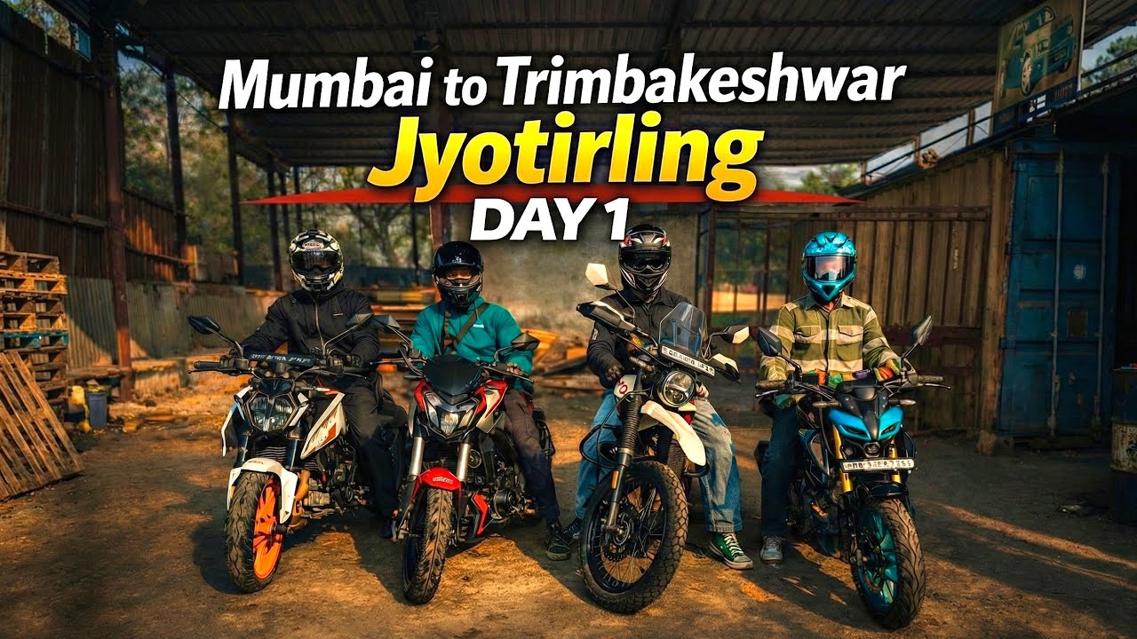 Mumbai to Trimbakeshwar Ride | Bike Suspension BROKEN? 😱 | Day 1 | TheMotoJeet |