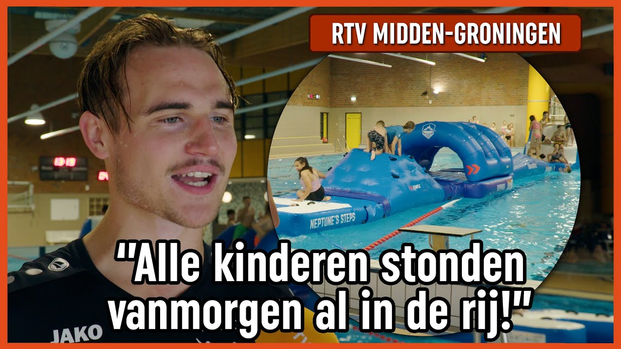 Nieuwe stormbaan in zwembad de Kalkwijck erg populair!