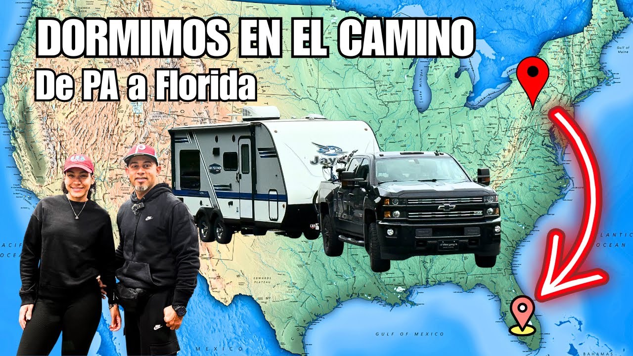 De Pennsylvania a Florida en nuestra casa rodante | La realidad del camino, paradas y dónde dormimo