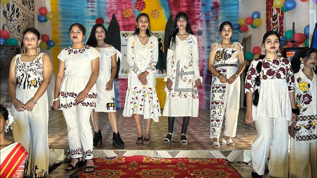 Ramp Walk Showcasing Jharkhandi Tradition Fashion Show 2025 @k.b.womenscollege 
