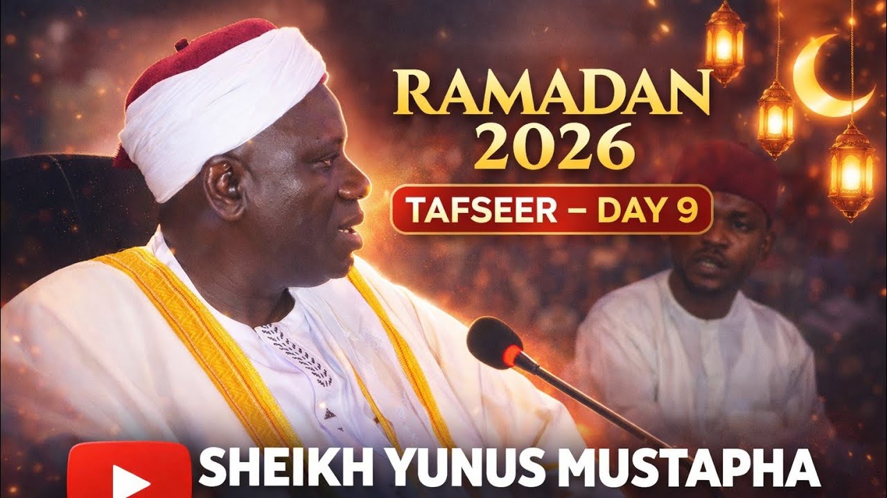 Тафсир Рамадан 2026 – день 9 Шейх Юнус Мустафа в прямом эфире в Завият Софват Эль-Ислам