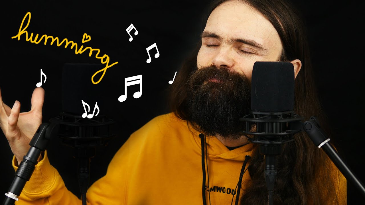 ASMR ♫ Humming you to Sleep ♫ Improvising melodies (4K)