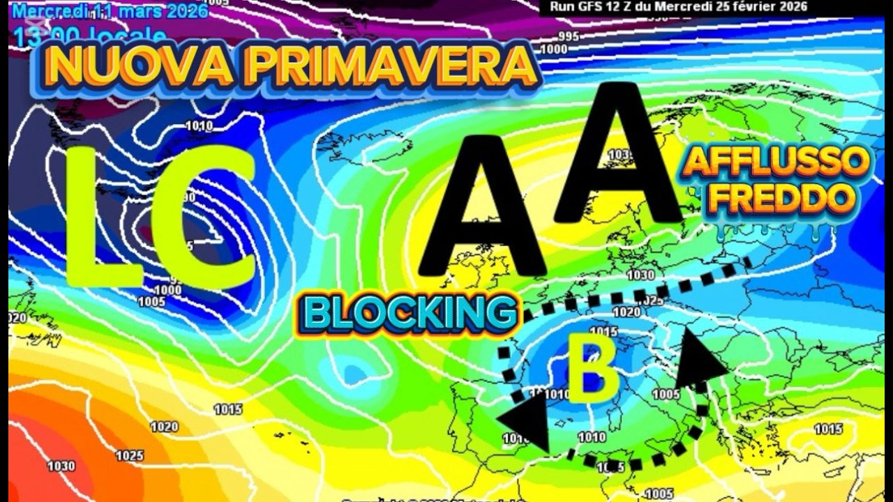 METEO - FASE PRETTAMENTE PRIMAVERILE, MA IL VORTICE POLARE CEDE, TORNERANNO FREDDO E MALTEMPO