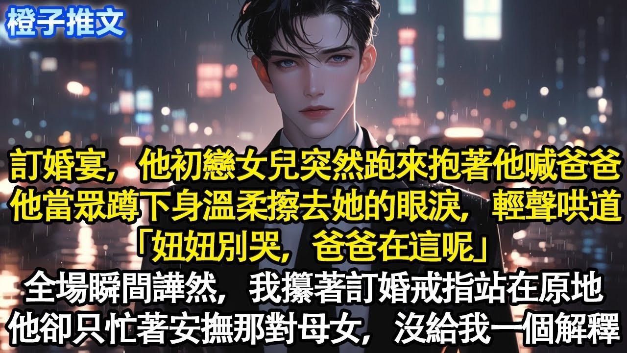 訂婚宴，他初戀女兒突然跑來抱著他喊爸爸。他當眾蹲下身溫柔擦去她的眼淚，輕聲哄道「妞妞別哭，爸爸在這呢」 全場瞬間譁然，我攥著訂婚戒指站在原地。他卻只忙著安撫那對母女，沒給我一個解釋#追妻火葬場