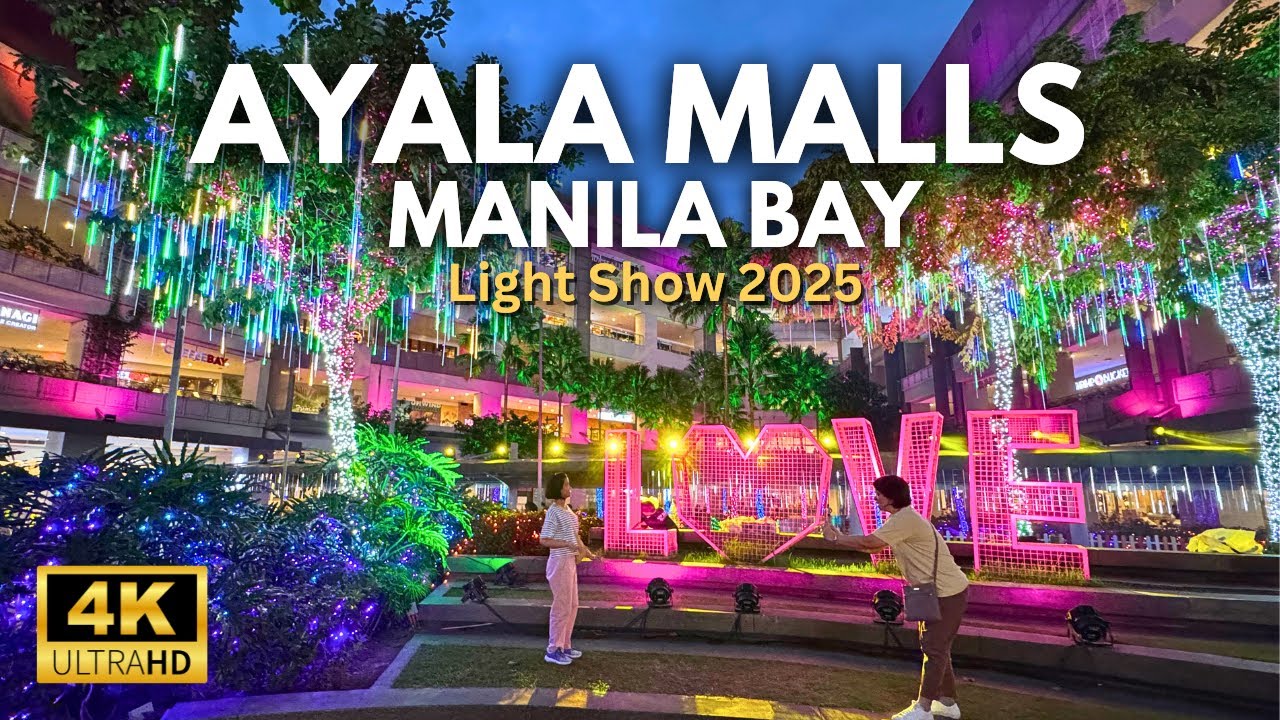 This Might Be the BEST Christmas Light Show in the Philippines! | Ayala Malls Manila Bay | 4K |