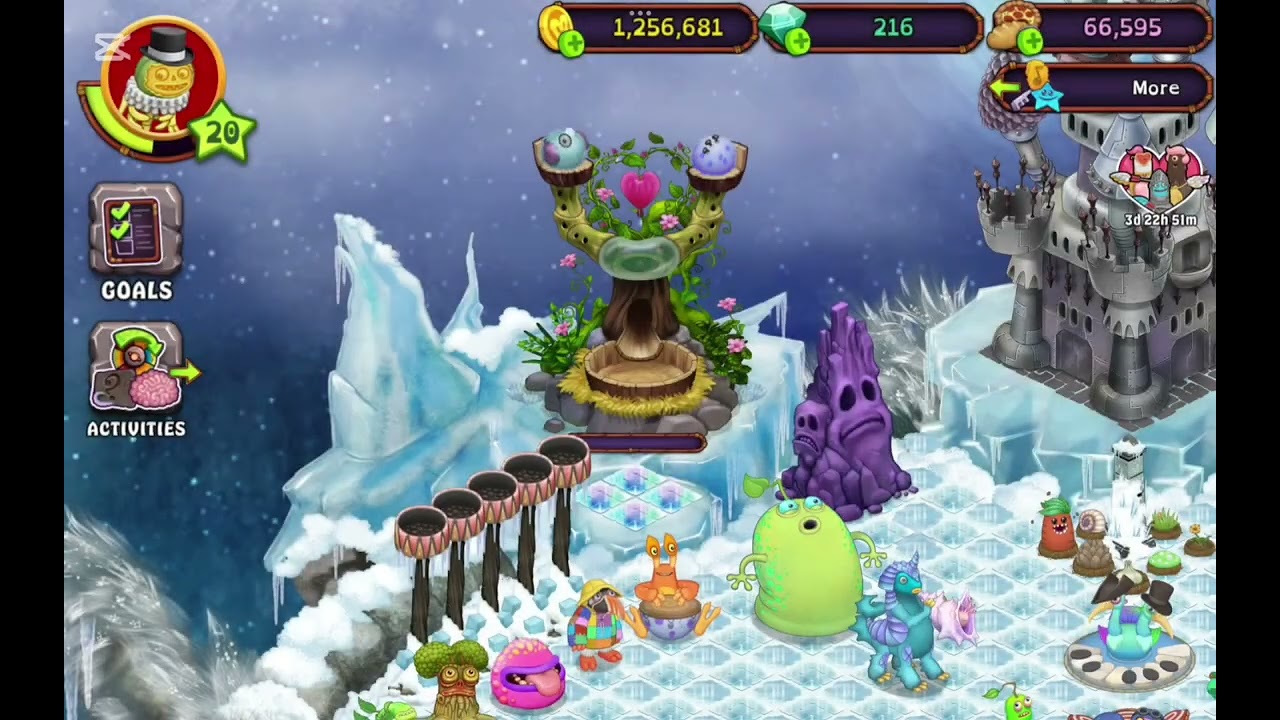 My singing monsters (MSM) part 10.  A new account introduction to a new beginning 
