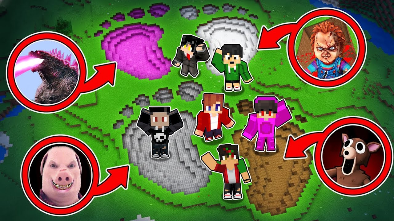 We Found GIANT SCARY FOOTPRINTS in Minecraft!