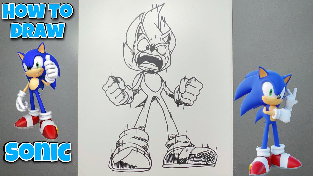 HOW TO DRAW SONIC POWERING UP | Sonic | Step By Step Tutorial #drawing #sonic