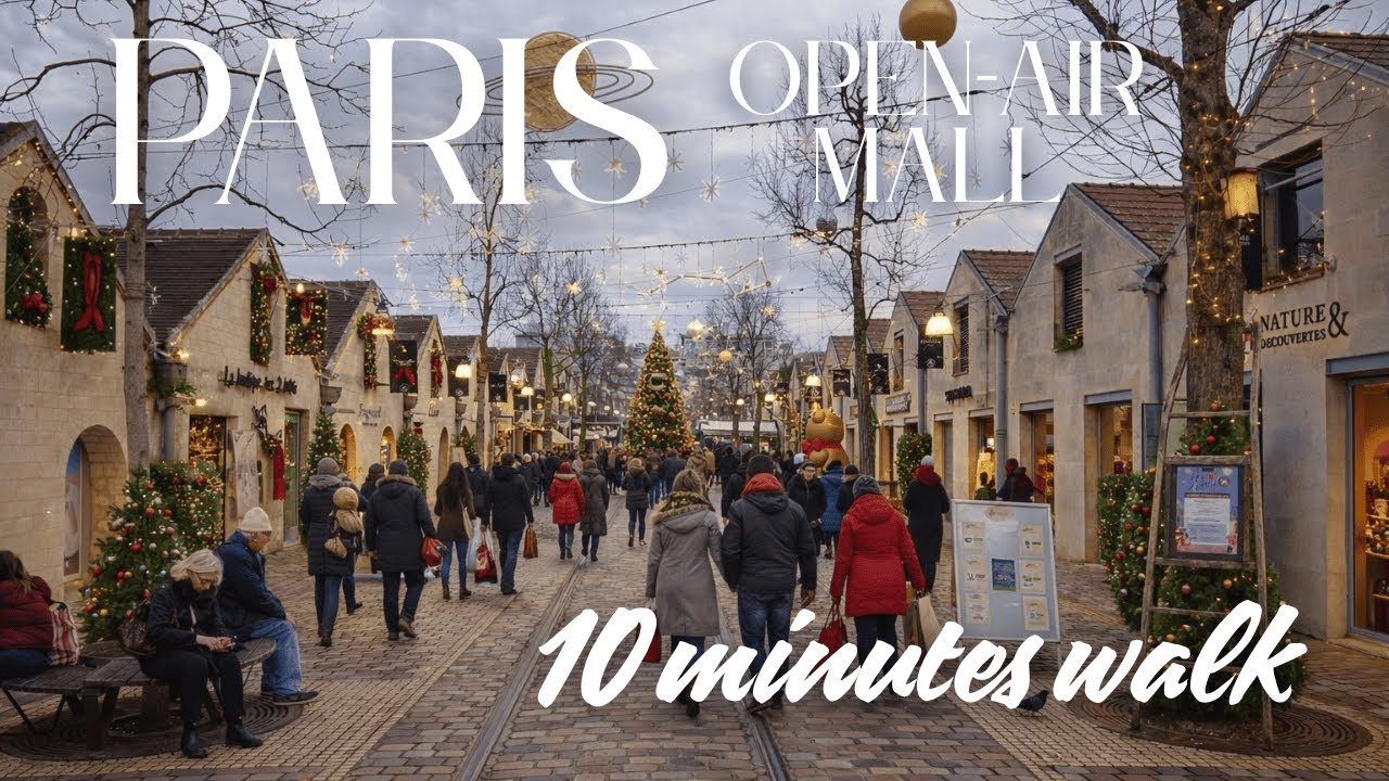 Cour Saint-Émilion Paris Walking Tour 🇫🇷 Hidden Winter Gem | Bercy Village | Metro Line 14