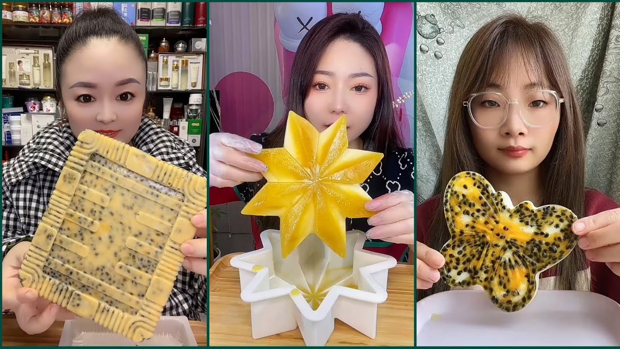ASMR foam ice eating