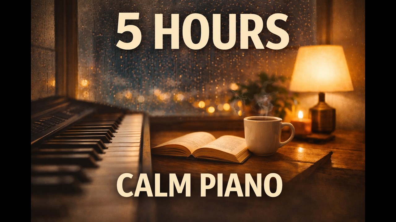 5 Hours Calm Piano Music for Study & Focus 🎹 Relaxing Instrumental Background Music