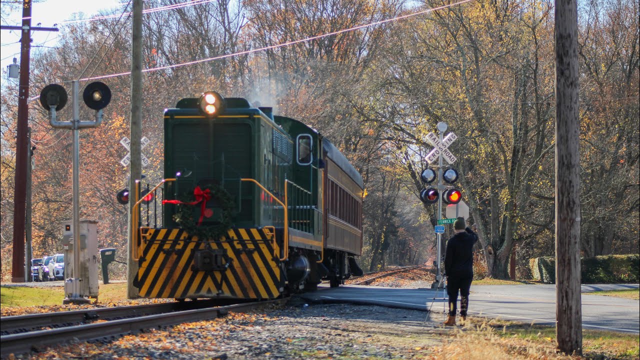 The 2024 Woodstown central railroad toys for tots train!