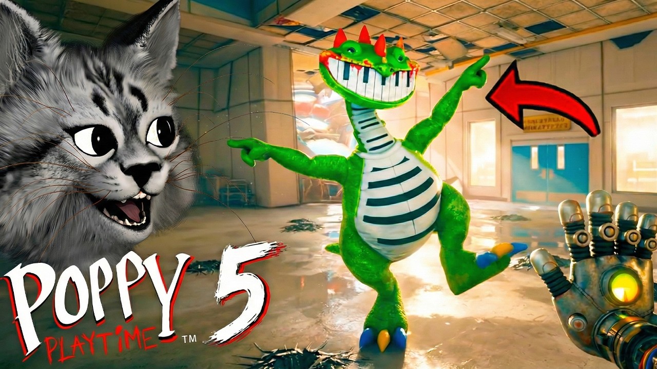 Ramazan Piyanocusu PİANOSAURUS Geldi | 8 GİZLİ BUTON Poppy Playtime Chapter 5 easter egg
